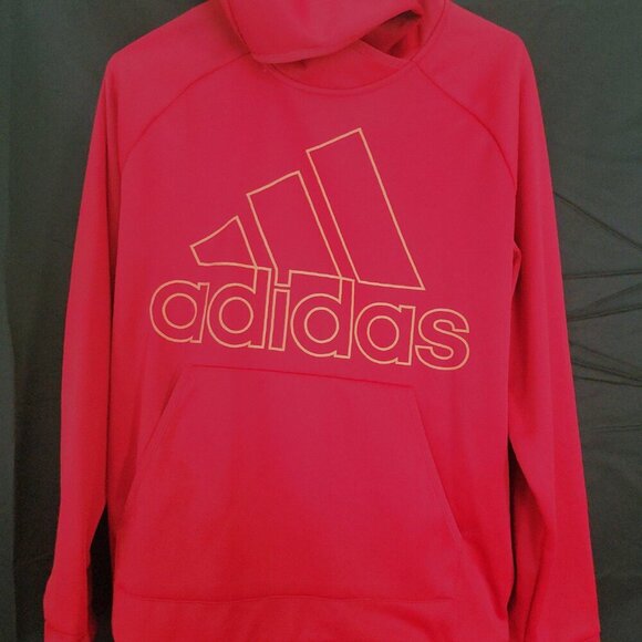 Adidas Womans Hoodie Red Vintage Size Large - Picture 3 of 8